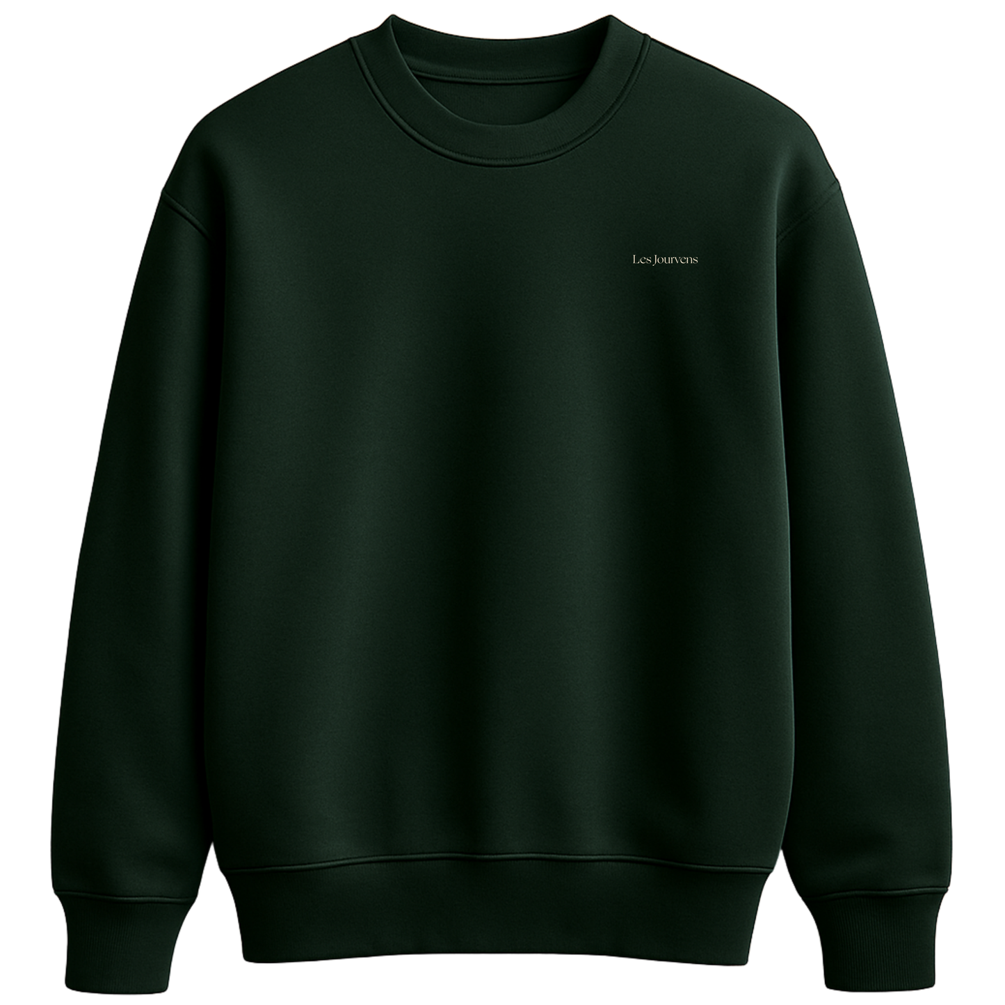 ÖN SİPARİŞ - Les Jourvens – Premium Nakışlı Oversize Sweatshirt | Zümrüt Yeşili