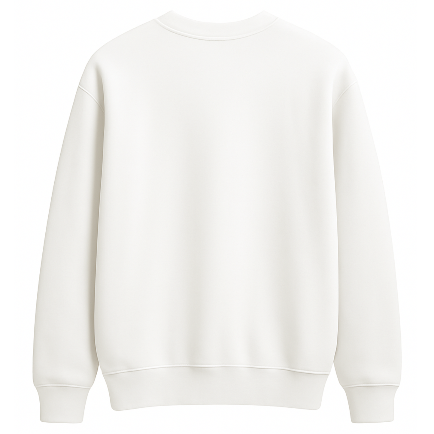 Raccoon Club – Premium Nakışlı Oversize Sweatshirt | Beyaz