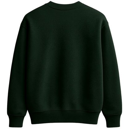 ÖN SİPARİŞ - Les Jourvens – Premium Nakışlı Oversize Sweatshirt | Zümrüt Yeşili