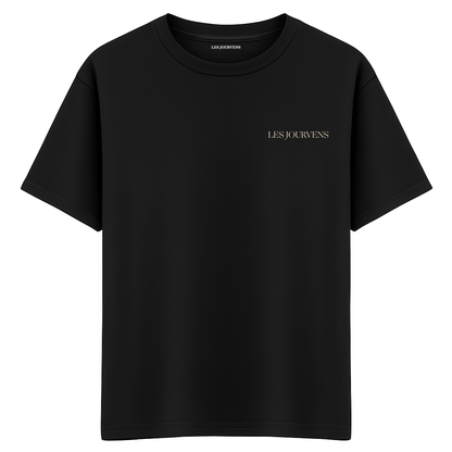 Les Jourvens – Équitation Oversize Siyah T-Shirt