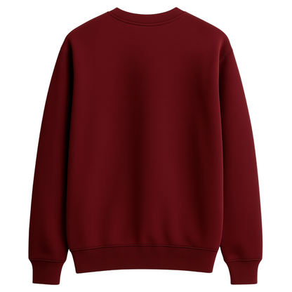 Les Jourvens – Premium Nakışlı Oversize Sweatshirt | Vişne Çürüğü