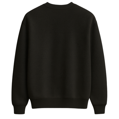 ÖN SİPARİŞ - Raccoon Club – Premium Nakışlı Oversize Sweatshirt | Siyah