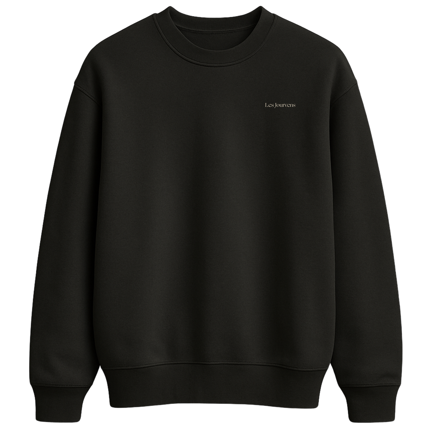 ÖN SİPARİŞ - Les Jourvens – Premium Nakışlı Oversize Sweatshirt | Siyah